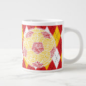 Voetbal Typografie Cup Grote Koffiekop (Rechts)
