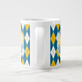 Voetbal Typografie Grote Koffiekop (Achterkant)
