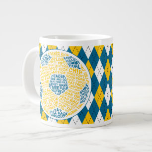 Voetbal Typografie Grote Koffiekop