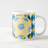 Voetbal Typografie Grote Koffiekop (Rechts)
