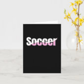Voetbal Typografie Modern Art Abstract Swish Kaart (Gele Bloem)