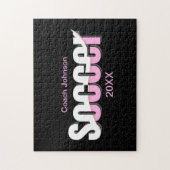 Voetbal Typografie Modern Art Abstract Swish Legpuzzel (Verticaal)