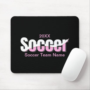 Voetbal Typografie Modern Art Abstract Swish Muismat