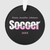 Voetbal Typografie Modern Art Abstract Swish Ornament (voorkant)