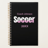 Voetbal Typografie Modern Art Abstract Swish Planner (Voorkant)
