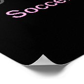 Voetbal Typografie Modern Art Abstract Swish Poster (Hoek)