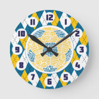 Voetbal Typografische ontwerpklok