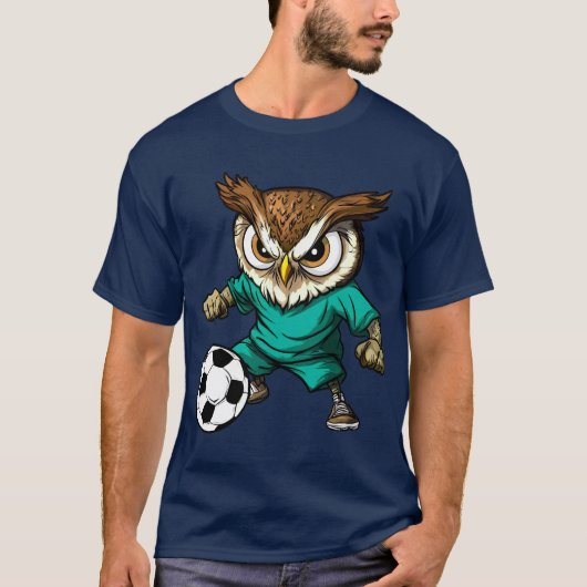 Voetbal Uilen - Vogel T-shirt (Voorkant)