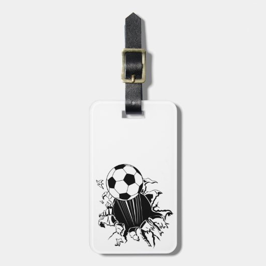 voetbal uit bagagelabel (Voorkant verticaal)