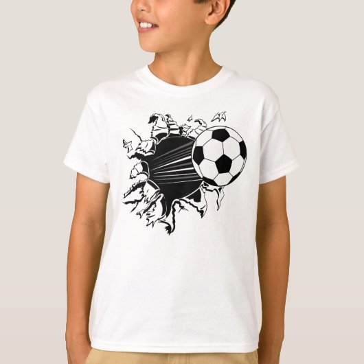 Voetbal uit t-shirt (Voorkant)