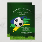 Voetbal Uitnodiging (Voorkant / Achterkant)