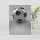 voetbal Uitnodiging (Staand voorkant)