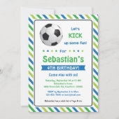 Voetbal uitnodiging / Voetbal Verjaardag Uitnodigi (Voorkant)