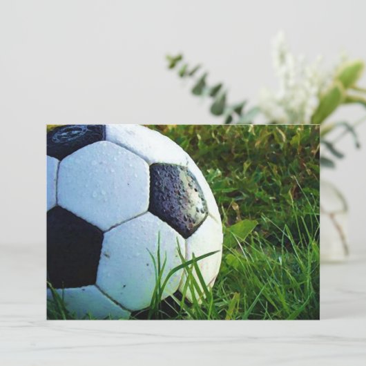 Voetbal - Uitnodiging voor Football (Staand voorkant)