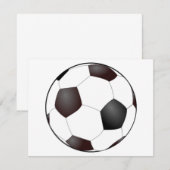 voetbal Uitnodigingen (Voorkant / Achterkant)