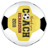 Voetbal uniek aangepast dank je cadeau voor coach (Gedraaid)