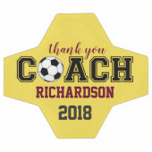 Voetbal uniek aangepast dank je cadeau voor coach (Enkel)