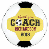 Voetbal uniek aangepast dank je cadeau voor coach (Voorkant)