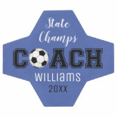 Voetbal uniek aangepast dank je cadeau voor coach (Enkel)