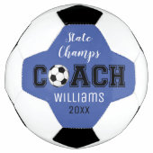 Voetbal uniek aangepast dank je cadeau voor coach (Voorkant)