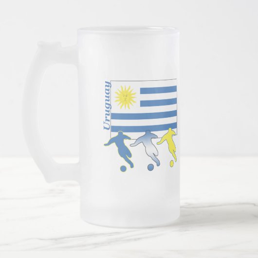 Voetbal Uruguay Matglas Bierpul (Links)