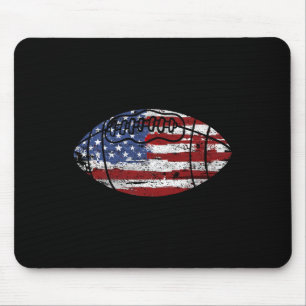 Voetbal Usa Amerikaanse Vlag Vintage Cadeau Muismat