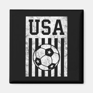 Voetbal Usa Amerikaanse Vlag Vrouwen Mannen Kinder Magneet