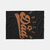 Voetbal vader _2 fleece deken (Voorkant (Horizontaal))