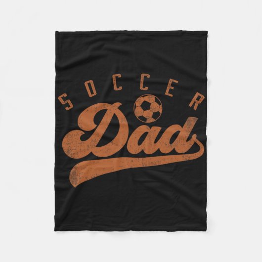 Voetbal vader _2 fleece deken (Voorkant)