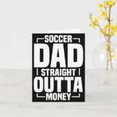 Voetbal Vader 4 T Shirt Kaart (Gele Bloem)