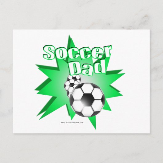 Voetbal Vader Briefkaart (Voorkant)