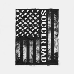 Voetbal Vader Grappige Usa Vlag Fleece Deken