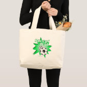 Voetbal Vader Grote Tote Bag (Voorkant (product))