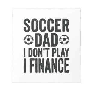 Voetbal Vader Ik Speel Niet Ik Financeer Vintage T Notitieblok