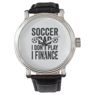 Voetbal vader ik speel niet ik financier vintage T Horloge