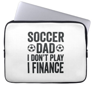 Voetbal vader ik speel niet ik financier vintage T Laptop Sleeve