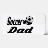 Voetbal vader iPhone hoesje (Achterkant (horizontaal))
