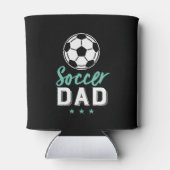 Voetbal vader proud vader van Kind van sportspeler Blikjeskoeler (Achterkant)