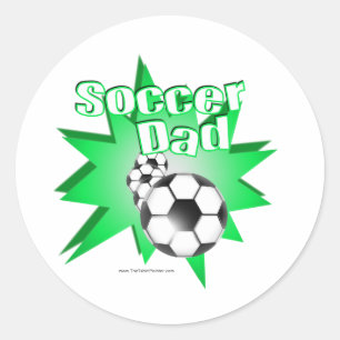 Voetbal Vader Ronde Sticker