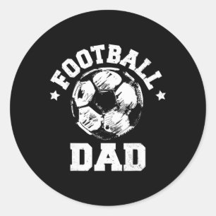 Voetbal Vader Schets Voetbal Ll Trots Wedstrijd Da Ronde Sticker