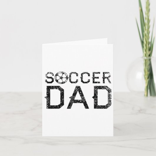 Voetbal Vader Speler Pappie Vader 1 Kaart (Voorkant)
