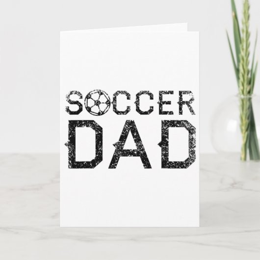 Voetbal Vader Speler Pappie Vader Kaart (Voorkant)