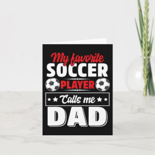 Voetbal vader Vaderdag Cadeau voor sportliefhebber Kaart