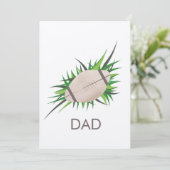 Voetbal Vader Vaderdag Sportkaart (Staand voorkant)