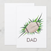 Voetbal Vader Vaderdag Sportkaart (Voorkant / Achterkant)
