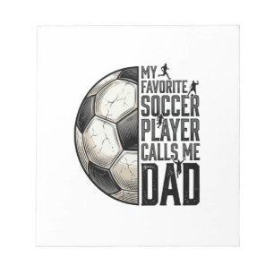 Voetbal Vader Vintage Gravure Citaat Vector Design Notitieblok