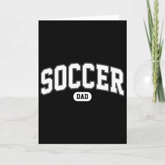 Voetbal vader Voetbal fan Vaderdag Kaart (Voorkant)
