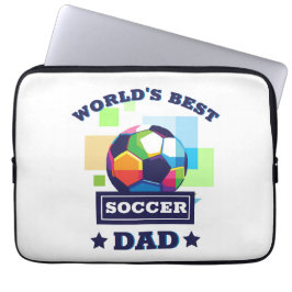 Voetbal vaderdag sport laptop sleeve