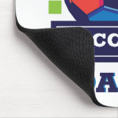 Voetbal vaderdag sport muismat (Hoek)