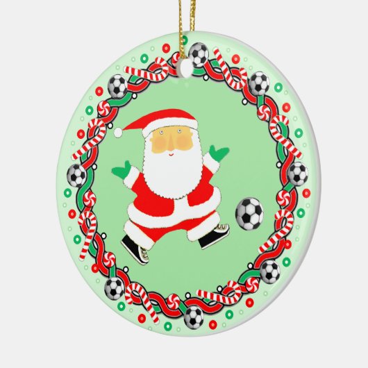 Voetbal Vakantie Gift Keramisch Ornament (Links)